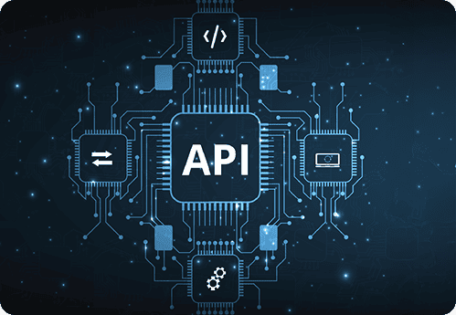 API and microservices architecture diagram